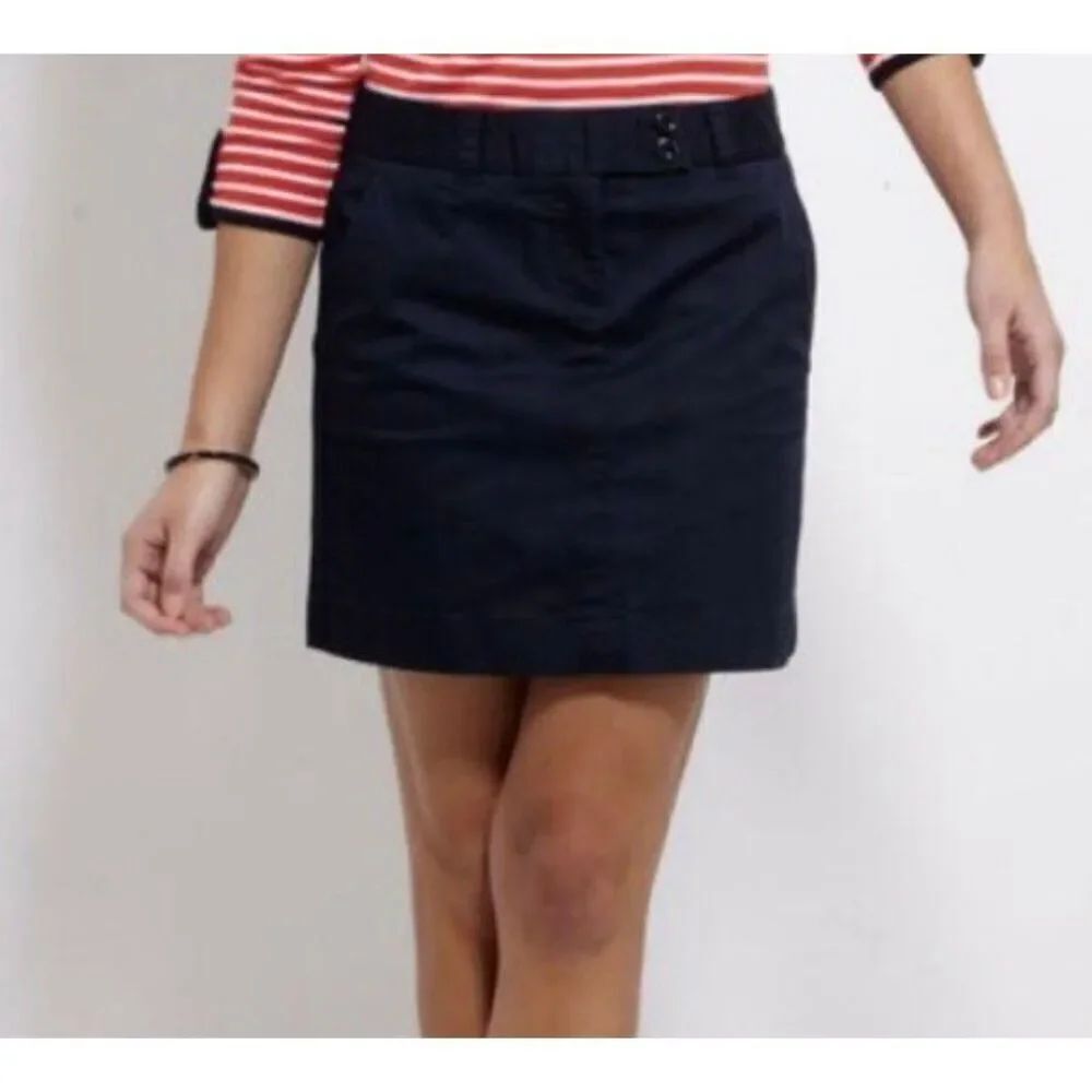 Vineyard Vines navy day boat chino pencil skirt size 10